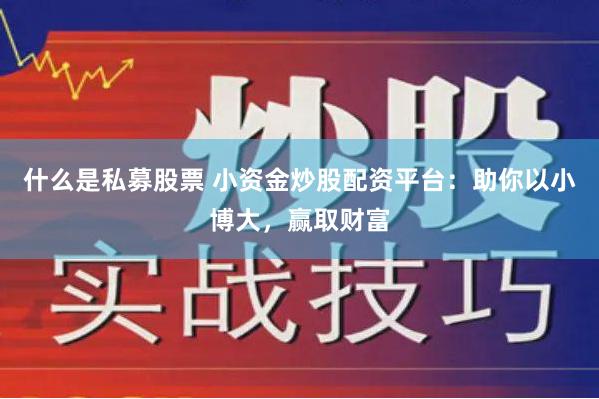 什么是私募股票 小资金炒股配资平台：助你以小博大，赢取财富